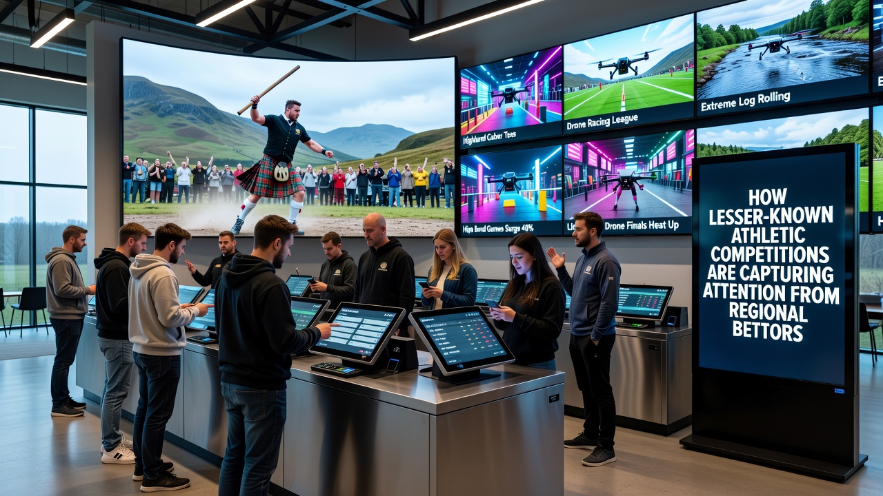 Bettors reviewing odds for emerging athletic competitions on digital platforms