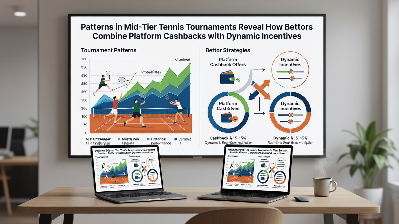 South Asian bettors reviewing live tennis statistics on mobile devices with cashback balance displays active