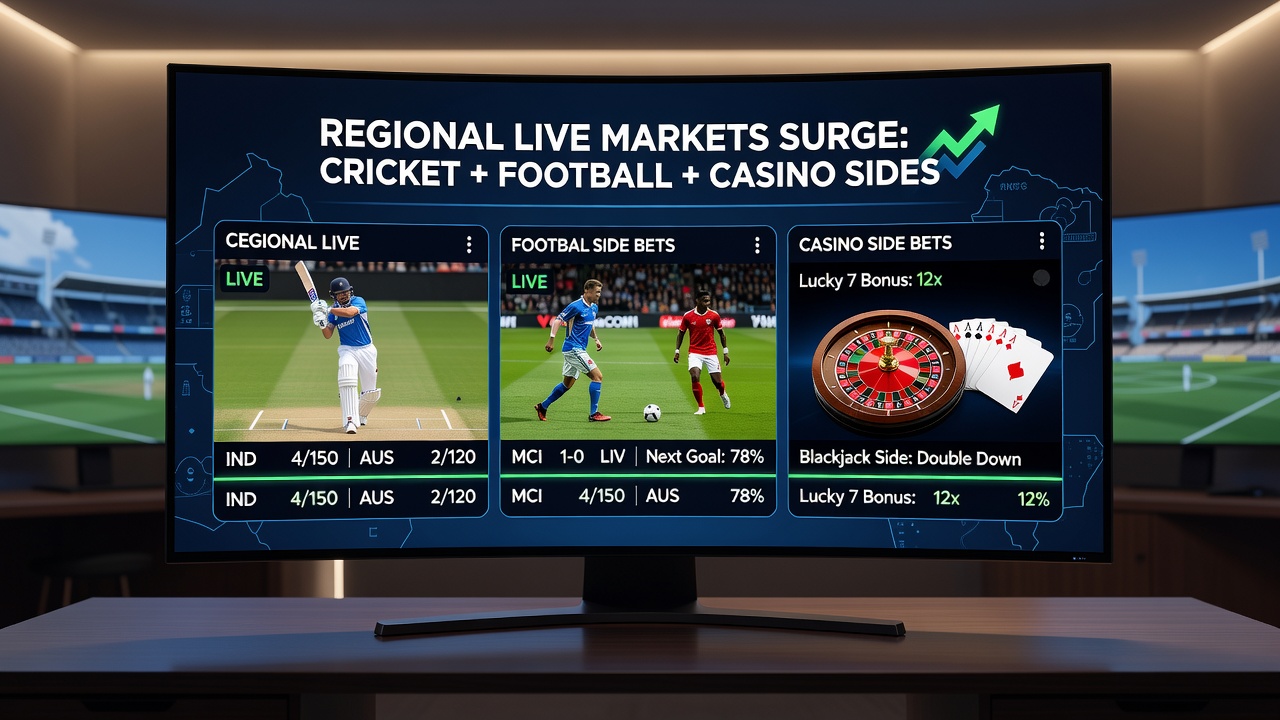 South Asian users engaging with integrated betting platforms featuring live sports and casino side bets